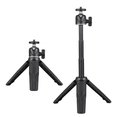 Andoer MT-08 mini kihúzható asztali állvány kézi fotós tartó, flexibilis gömbfejjel, 1/4 hüvelykes csavarral szelfihez, utazáshoz, vlogoláshoz