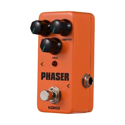 KOKKO FPH2 Phaser elektromos gitár effekt pedál, hordozható analóg pedál 3 vezérlőgombbal, True Bypass elektromos gitárhoz