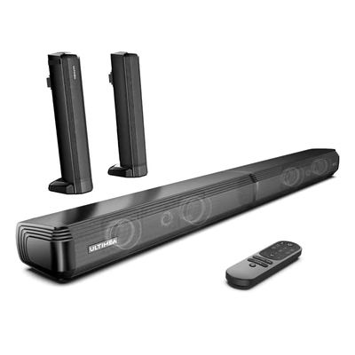 ULTIMEA Apollo S40 2.2CH Bluetooth levehető soundbar TV-hez, 100W, 3 EQ mód, állítható basszus, ARC/Optikai/Aux/Fali rögzítés