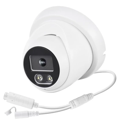 8MP PoE IP kamera biztonsági megfigyeléshez, infravörös éjjellátó, 2.8mm széles látószög, egyirányú mikrofon, beltéri és kültéri használatra