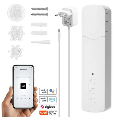 Tuya ZigBee TM616EGZT intelligens gyöngyláncos függönymotor, okos otthoni, hotel, halk, app- és hangvezérlés, Alexa kompatibilis
