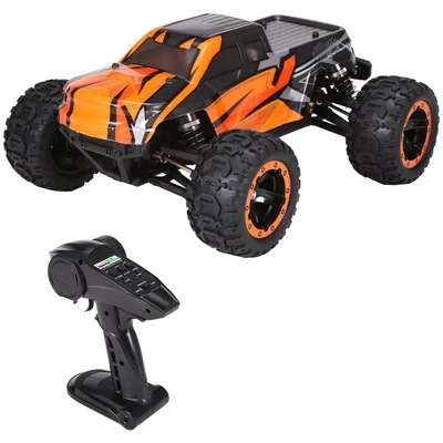 16889A-Pro 1:16 4WD rc autó, 45 km/h, nagy sebességű, 2840 kefenélküli motor, vízálló terepjáró, led világítással - 3 akkumulátorral