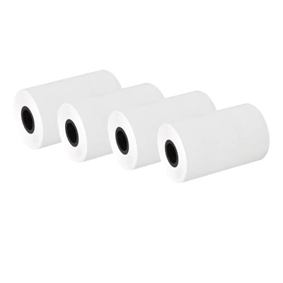 4 tekercs hőpapír (57x40 mm) fehér hőpapír blokknyomtatóhoz, pénztárgéphez, 58 mm-es POS nyomtatóhoz