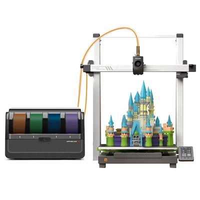 Anycubic Kobra 3 Max Combo, akár 8 szín, ACE Pro színegység, 600mm/s, automata szintezés, 420×420×500mm