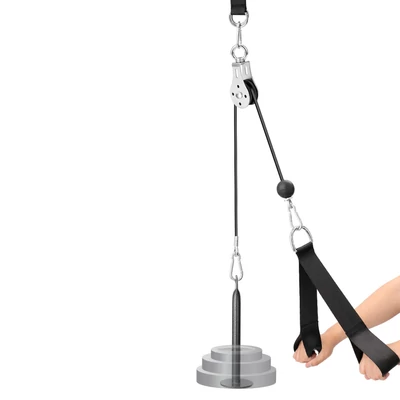 DIY Fitness kábelgép bicepsz tricepsz kézerősítő edzés csigák