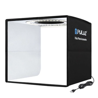 PULUZ SoftBox szett Hordozható összecsukható fotófény-módosító fényképező sátordoboz 12 színű háttérrel