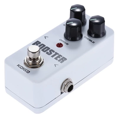 KOKKO FBS2 Mini Booster pedál, hordozható 2 sávos EQ gitár effekt pedál