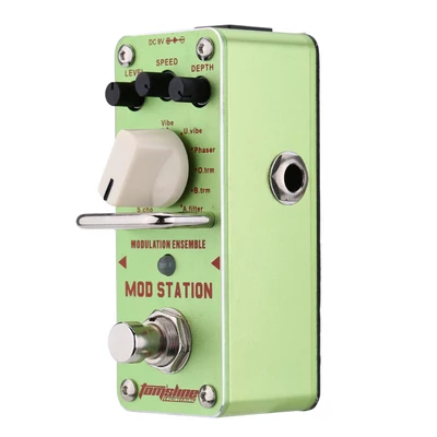 AROMA AMS-3 Mod Station modulációs gitárpedál – kompakt effekt True Bypass funkcióval