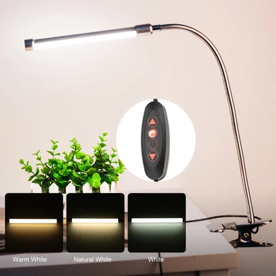 10W szemkímélő LED csíptetős lámpa – asztali/íróasztali olvasólámpa