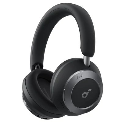 Anker Soundcore Space One Pro fejhallgató, adaptív ANC, 40 óra üzemidő, Hi-Res vezeték nélküli hang, gyorstöltés - Fekete