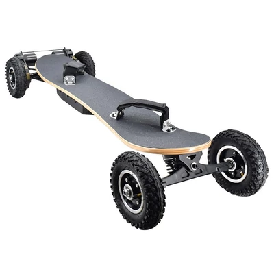 SYL-08 V3 elektromos terep gördeszka távirányítóval, 1450W motor, 38km/h, 10Ah, juhar, 8" kerék, 130kg - Fekete