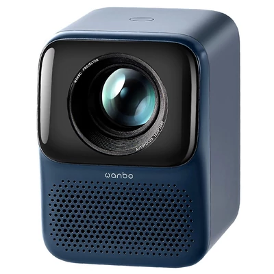 Wanbo T2 Max ÚJ LCD projektor, natív 1080P, 450 ANSI lumen, Android 9.0, AI fókusz, Netflix, YouTube - Kék