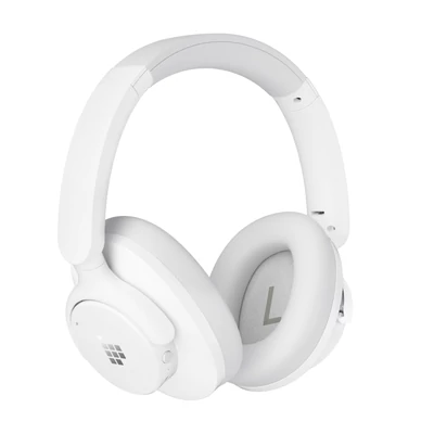 Tronsmart Sounfii Q20 ANC Bluetooth fejhallgató, 50 óra üzemidő, 90°-ban forgatható párnák, 2 eszköz párosítás, mikrofon, zajszűrés - Fehér