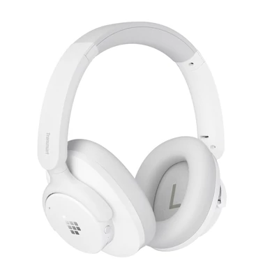 Tronsmart SOUNFII Q20S hibrid ANC fejhallgató, Bluetooth 5.3, 60 óra, Hi-Res, 90° forgó párnák, 2 eszköz, app vezérlés - Fehér
