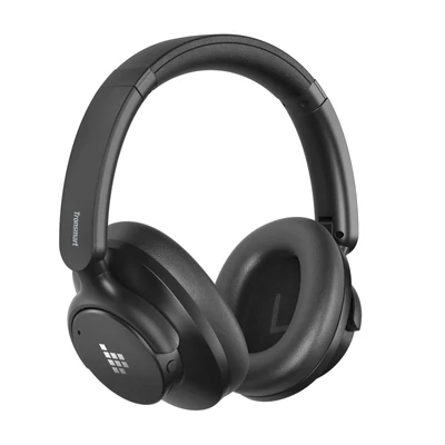 Tronsmart SOUNFII Q20S hibrid ANC fejhallgató, Bluetooth 5.3, 60 óra, Hi-Res, 90° forgó párnák, 2 eszköz, app vezérlés - Fekete