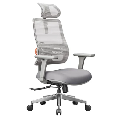 NEWTRAL MAGICH003 ergonomikus irodai szék, automatikus háttámla, állítható fejtámla, 3D karfa - Szürke