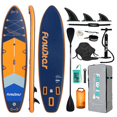 FunWater SUPFW43B álló evezős deszka 350*90*15 cm kamera rögzítéssel