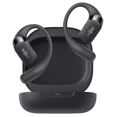 SHOKZ OpenFit 2 nyitott fülhallgató, vezeték nélküli Bluetooth, 48 óra üzemidő, IP55, Bluetooth 5.4 - Fekete