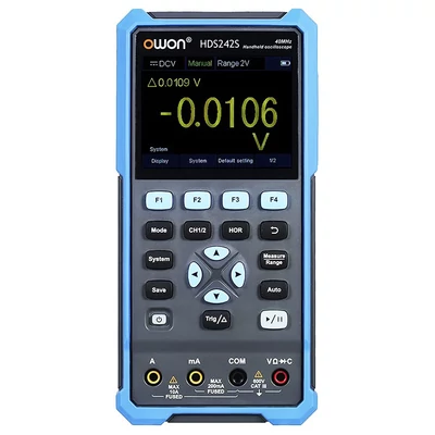 OWON HDS242S 3 az 1-ben digitális oszcilloszkóp, multiméter, jelgenerátor, 40MHz, 250MSa/s, 20000 kijelzés