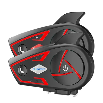 Houtonsen S3 motoros sisak headset, 1000M interkom, 30 óra üzemidő, RGB fény, Bluetooth 5.1, Type-C, IP67 vízálló, 2 db-os csomag