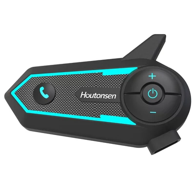 Houtonsen S6 motoros sisak headset, 1000m intercom, hangnavigáció, Bluetooth 5.1, 30 óra üzemidő, Type-C, IP65 vízálló - 1 db