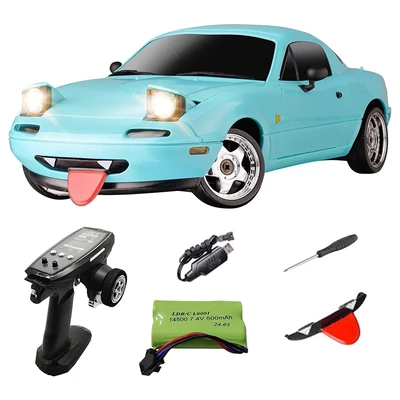 LD 1804 1/18 RC drift autó 2,4 GHz RWD távirányítós játék - Kék