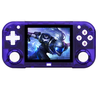 Magicx Mini Zero 28 V2 retro játékkonzol, 2,8" 640×480 IPS kijelző, 7 óra játékidő - 64GB, lila