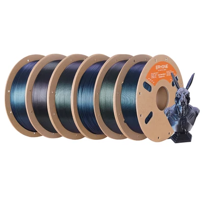 6kg ERYONE Égő titán dupla színű PLA – 1kg zöld & kék / zöld & rózsa / zöld & lila / kék & rózsa / zöld & arany / fekete & kék