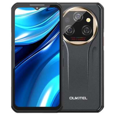 OUKITEL WP39 Pro 5G strapabíró telefon, 12+512GB, 11000mAh, 6,6" FHD+, 64MP, Android 14, IP68, NFC/GPS - Szürke