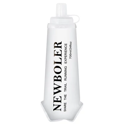 NEWBOLER BOT225 összecsukható, puha, BPA-mentes sportkulacs – 700 ml, fehér