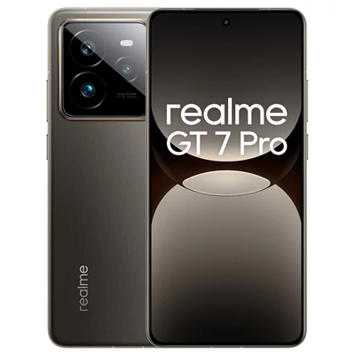 Realme GT7 Pro 5G okostelefon, 12+256GB, Snapdragon 8 Elite, 6,78" 120Hz, 50MP tripla kamera, 6500mAh, 120W, IP69 - Szürke