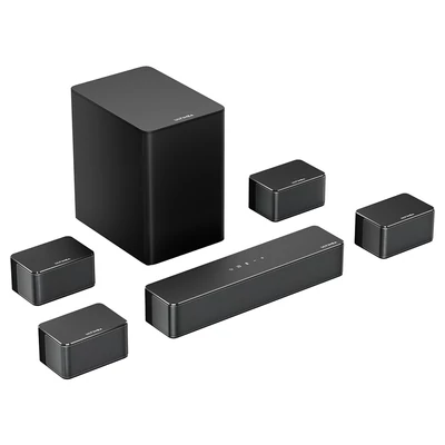 Ultimea Poseidon D70 7.1 csatornás soundbar mélynyomóval, 10 sávos EQ, 121 előre beállított EQ, BassMX, okosapp vezérlés