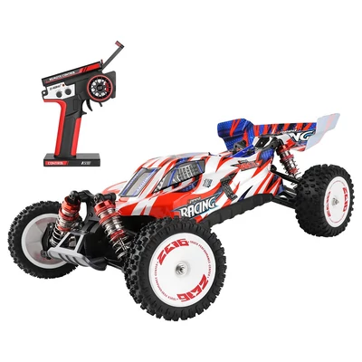 WLtoys 124008 RTR kefe nélküli RC buggy 1/12, 2.4G, 4WD, 60 km/h versenyautó - 1 akkumulátor