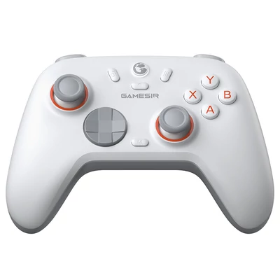 GameSir Nova 2 Lite vezeték nélküli játékvezérlő, PC/Switch/Android/iOS, Hall szenzoros ravasz, mechanikus D-pad, rezgőmotor - Fehér