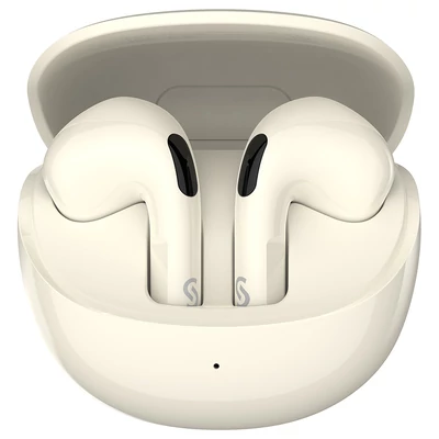 SOUNARC Q3 vezeték nélküli fülhallgató – Bluetooth 5.3, IPX5, 20 óra üzemidő, érintésvezérlés – Bézs