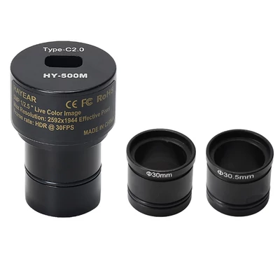 HAYEAR 5MP Digitális Elektronikus Okulár - USB 2.0 Csatlakozó, 30mm/30.5mm Adapter, CMOS Képérzékelő