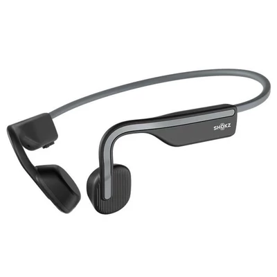 SHOKZ OpenMove nyitott fülhallgató, csontvezetéses Bluetooth sport fejhallgató, IP55 vízálló - Szürke