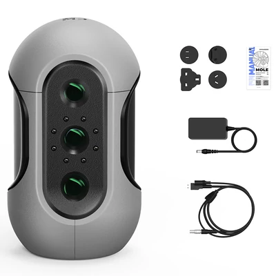 3DMakerpro Mole Standard 3D szkenner, NIR fény, 0,05mm pontosság, 0,1mm felbontás, arcfelismerés támogatás