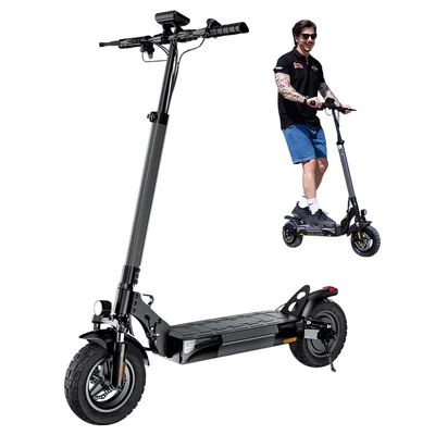 iScooter W9 elektromos roller, 1000W motor, 48V 14Ah akkumulátor, 10" kerék, 45km/h, 45km hatótáv, LCD kijelző