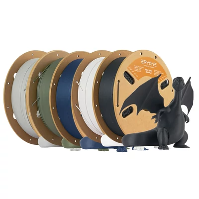 5kg ERYONE Matt Hyper PLA filament (1kg olajzöld+ 1kg szürke+ 1kg tengerészkék+ 1kg fehér+ 1kg fekete)