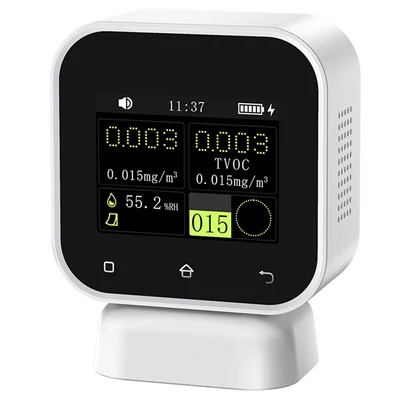 FNIRSI SFD02 4 az 1-ben levegőminőség-mérő, formaldehid (HCHO), TVOC, hőmérséklet teszter