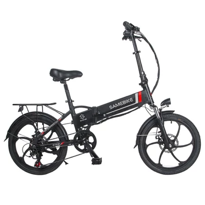 SAMEBIKE 20LVXD30 összecsukható elektromos kerékpár, 20", 350W motor, 10Ah akkumulátor, Shimano 7 sebesség, max. 35km/h, LED lámpa