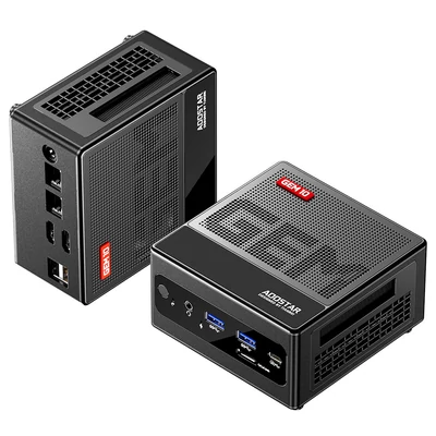 AOOSTAR GEM10 Mini PC, AMD Ryzen 7 6800H, 8 mag, 4.7GHz, 32GB LPDDR5, 1TB PCIe 4.0 SSD, 2×HDMI 2.1, USB4, WiFi 6, BT 5.2, 2×2.5G LAN, Oculink