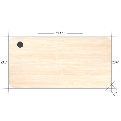 ACGAM 140x60x1,8 cm MDF asztallap elektromos állítható íróasztal vázhoz - fa, egy- és kétmotoroshoz