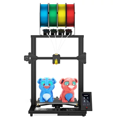 Zonestar Z8PM4 Pro 3D nyomtató 4 Titan extruder, 4 az 1-ben színkeverés, automata szintezés, 32bit alaplap, LCD, nyílt forrás, 300x300x400 mm