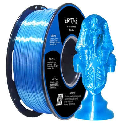 ERYONE Selyem PLA 3D nyomtató filament 1kg - kék