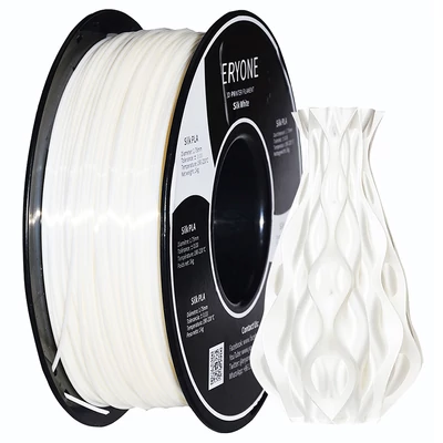 ERYONE Selyem PLA 3D nyomtató filament 1.75mm, 1kg, ±0.03mm pontosság - fehér