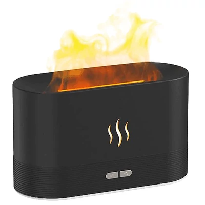 Aromaterápiás lánghatású párásító, ultrahangos USB illóolaj diffúzor otthonra, irodába