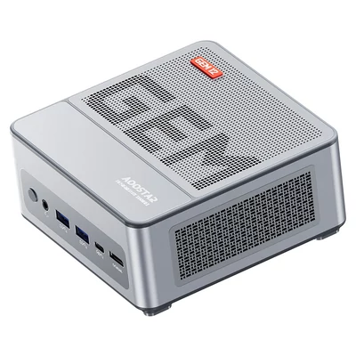 AOOSTAR GEM12 Max Mini PC, AMD Ryzen 9 6900HX, 8 mag, 4.9GHz, 32GB DDR5, 1TB PCIe 4.0 SSD, 4K 120Hz, WiFi 6, BT 5.2, 2x2.5G LAN - Ezüst