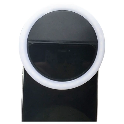 LED szelfi fénygyűrű, csíptetős vaku mobilhoz, iPhone, Samsung, tablet, 150mAh, Lumin Clip Light